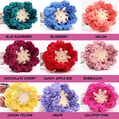 Dog Collar Flower - Hand Crochet Accessory - Hand Crocheted Dog Collar Flower - Special Occasion Party Wedding Dog Flower - Removable - image3